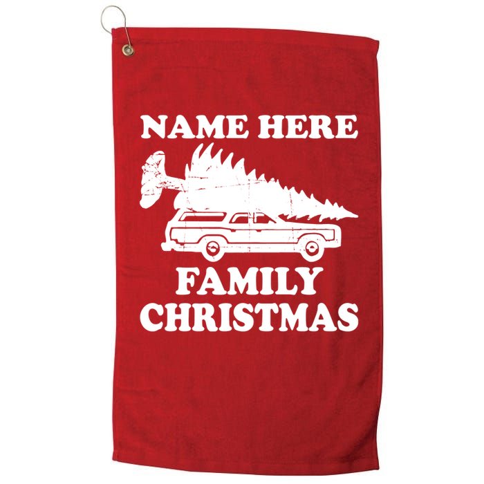 Personalize Family Christmas Custom Golf Towel