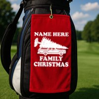 Personalize Family Christmas Custom Golf Towel