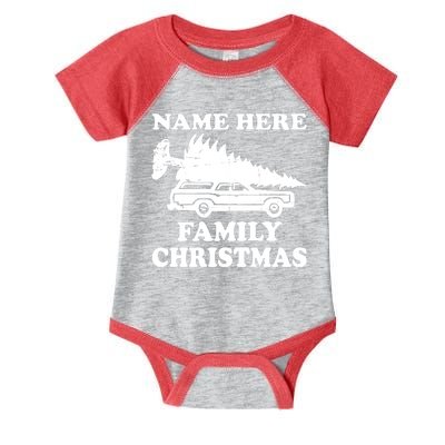 Personalize Family Christmas Custom Infant Baby Jersey Bodysuit