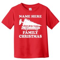 Personalize Family Christmas Custom Toddler T-Shirt