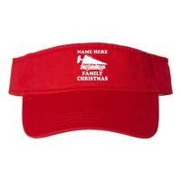 Personalize Family Christmas Custom Valucap Bio-Washed Visor