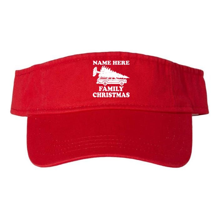 Personalize Family Christmas Custom Valucap Bio-Washed Visor