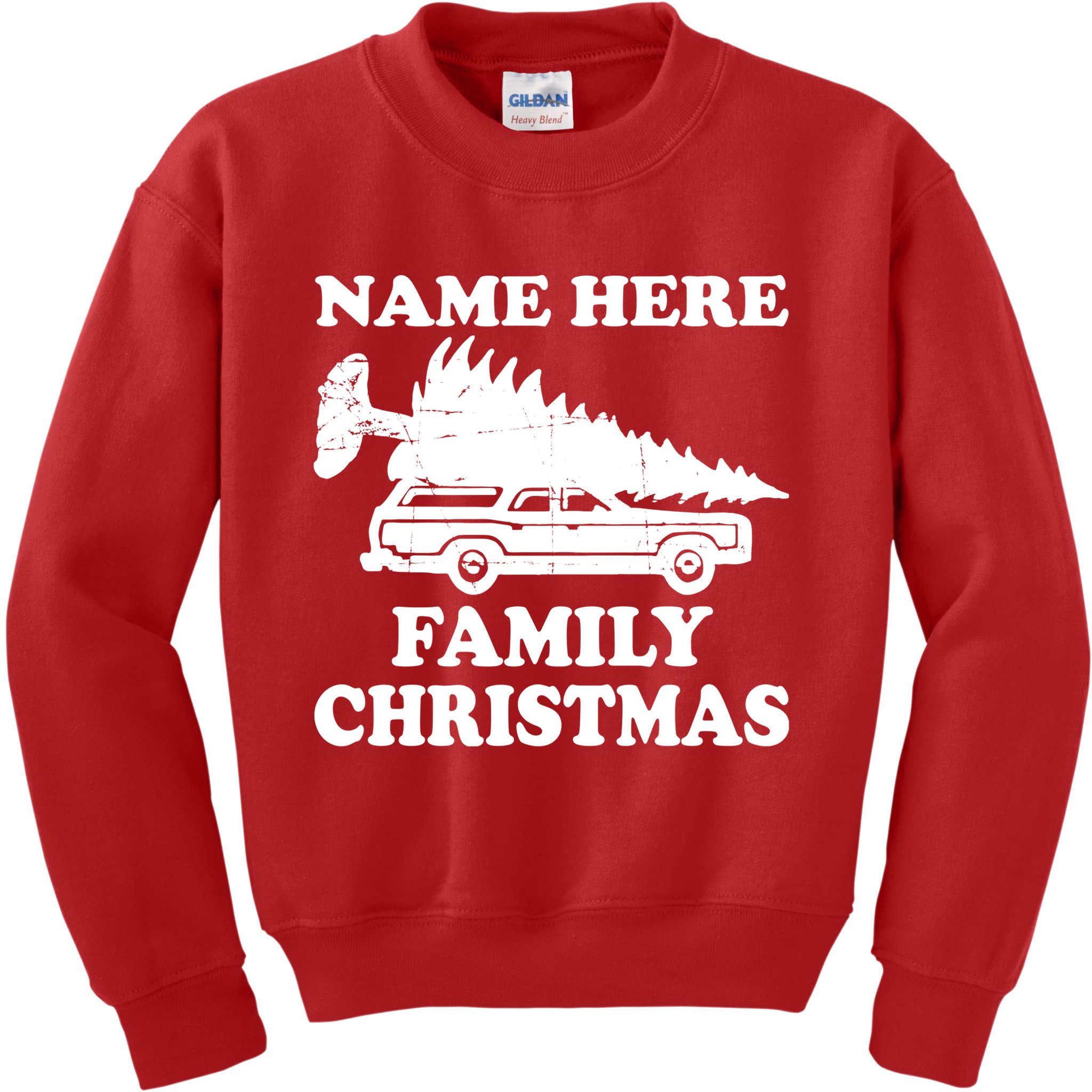 Personalize Family Christmas Custom Kids Sweatshirt
