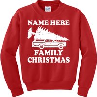 Personalize Family Christmas Custom Kids Sweatshirt