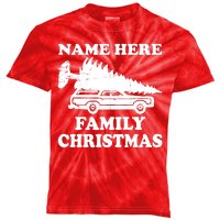 Personalize Family Christmas Custom Kids Tie-Dye T-Shirt