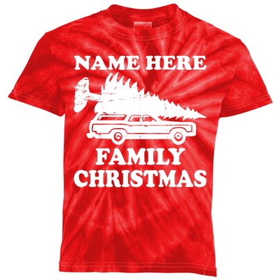 Personalize Family Christmas Custom Kids Tie-Dye T-Shirt