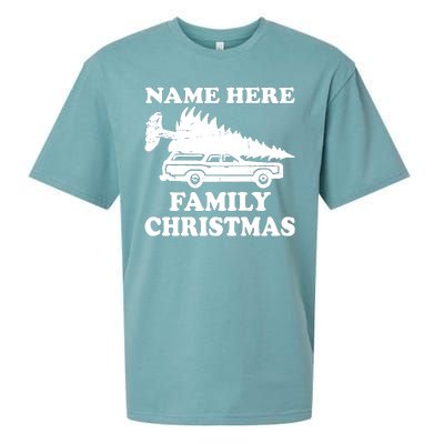 Personalize Family Christmas Custom Sueded Cloud Jersey T-Shirt