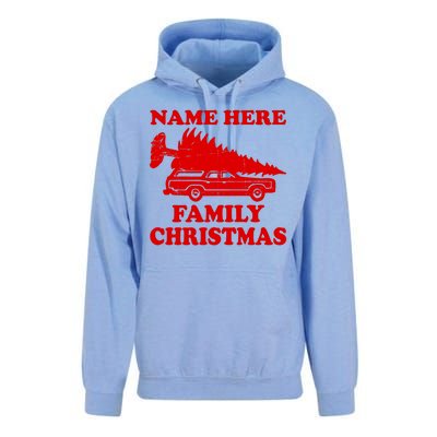 Personalize Family Christmas Custom Unisex Surf Hoodie