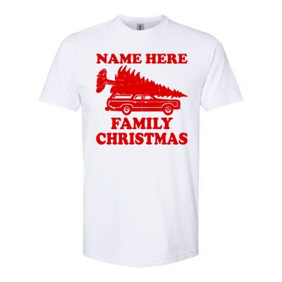 Personalize Family Christmas Custom Softstyle® CVC T-Shirt