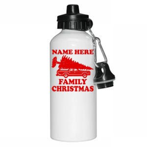 Personalize Family Christmas Custom Aluminum Water Bottle