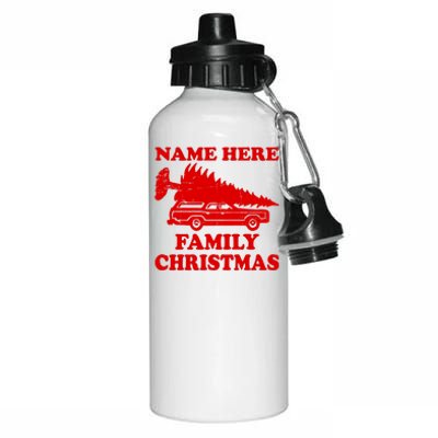 Personalize Family Christmas Custom Aluminum Water Bottle