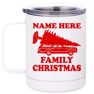 Personalize Family Christmas Custom 12 oz Stainless Steel Tumbler Cup