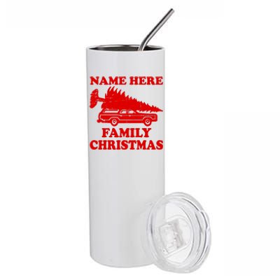 Personalize Family Christmas Custom Stainless Steel Tumbler