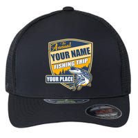 Personalize Fishing Trip Custom Flexfit Unipanel Trucker Cap
