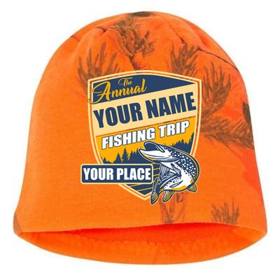 Personalize Fishing Trip Custom Kati - Camo Knit Beanie