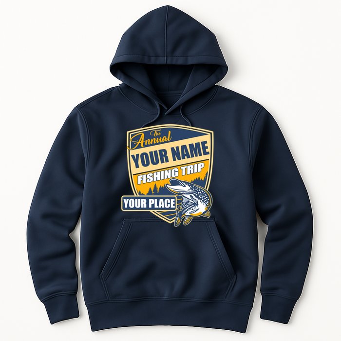 Personalize Fishing Trip Custom Hoodie