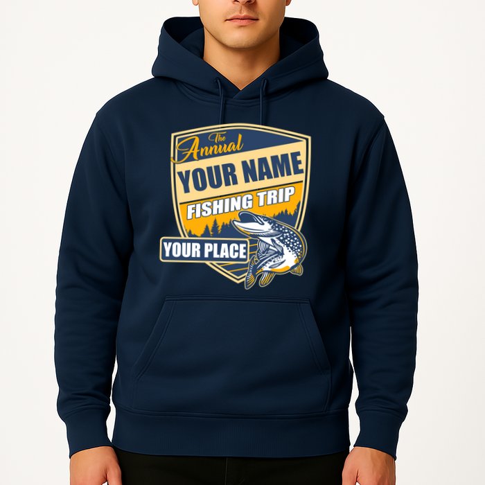 Personalize Fishing Trip Custom Hoodie