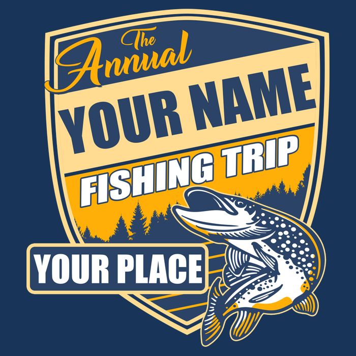 Personalize Fishing Trip Custom Hoodie