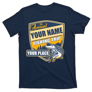 Personalize Fishing Trip Custom T-Shirt