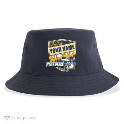 Personalize Fishing Trip Custom Sustainable Bucket Hat