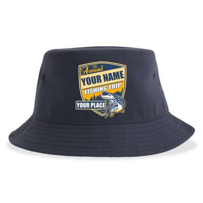 Personalize Fishing Trip Custom Sustainable Bucket Hat