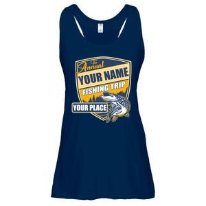 Personalize Fishing Trip Custom Ladies Essential Flowy Tank