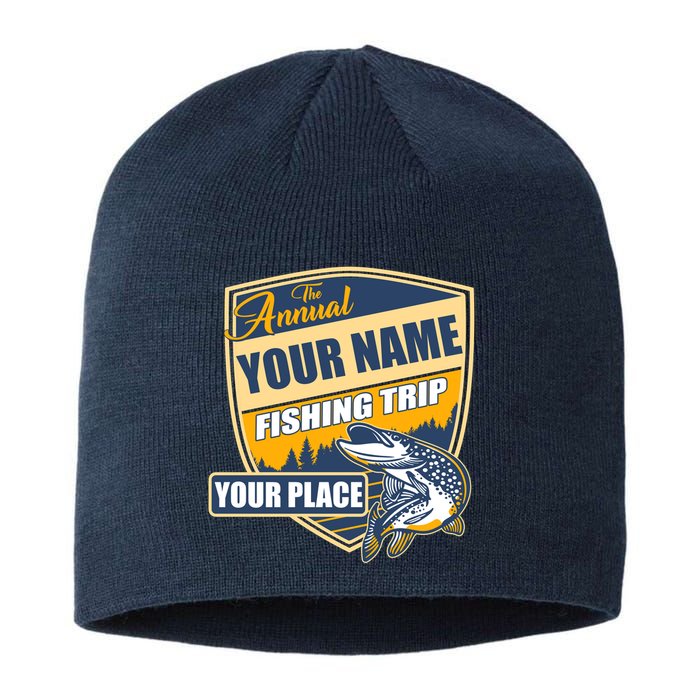 Personalize Fishing Trip Custom Sustainable Beanie