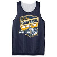 Personalize Fishing Trip Custom Mesh Reversible Basketball Jersey Tank