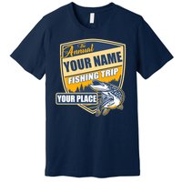 Personalize Fishing Trip Custom Premium T-Shirt