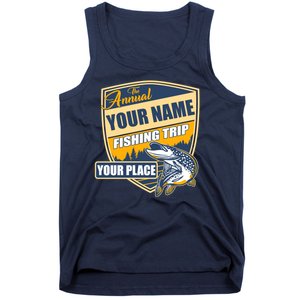 Personalize Fishing Trip Custom Tank Top