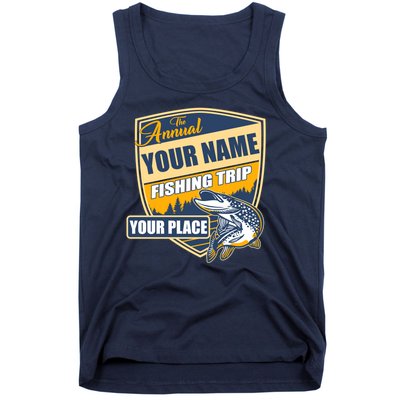 Personalize Fishing Trip Custom Tank Top