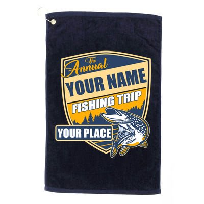 Personalize Fishing Trip Custom Golf Towel