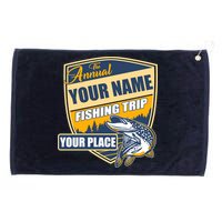 Personalize Fishing Trip Custom Grommeted Golf Towel