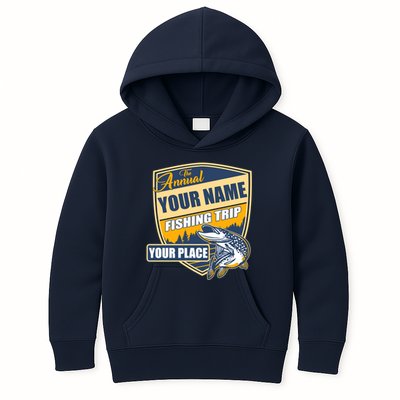 Personalize Fishing Trip Custom Kids Hoodie