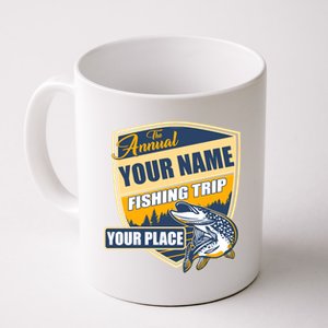 Personalize Fishing Trip Custom Coffee Mug