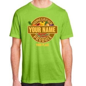 Personalize Home Homegrown Produce Custom Farmer Adult ChromaSoft Performance T-Shirt