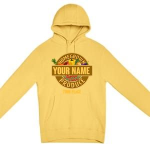 Personalize Home Homegrown Produce Custom Farmer Premium Pullover Hoodie