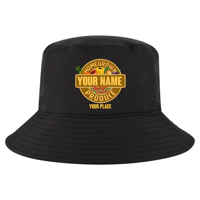 Personalize Home Homegrown Produce Custom Farmer Cool Comfort Performance Bucket Hat