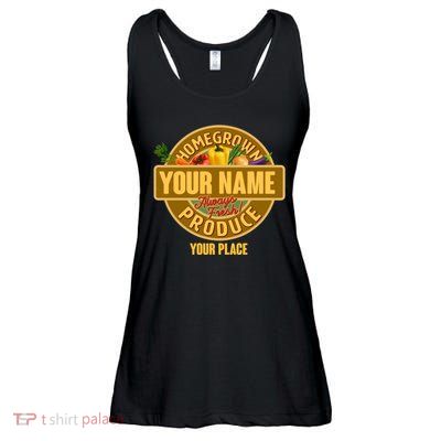 Personalize Home Homegrown Produce Custom Farmer Ladies Essential Flowy Tank