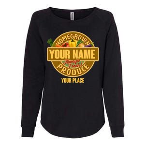 Personalize Home Homegrown Produce Custom Farmer Womens California Wash Sweatshirt