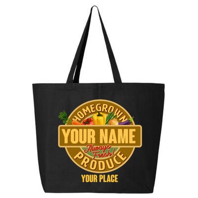 Personalize Home Homegrown Produce Custom Farmer 25L Jumbo Tote