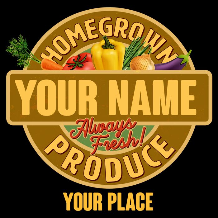 Personalize Home Homegrown Produce Custom Farmer Baby Bodysuit