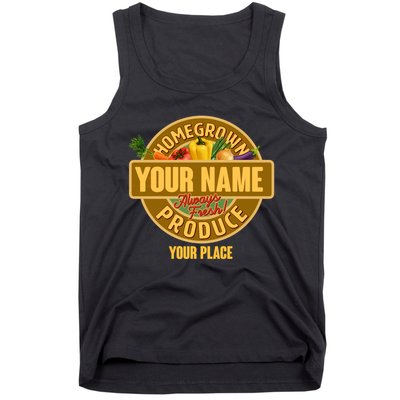 Personalize Home Homegrown Produce Custom Farmer Tank Top