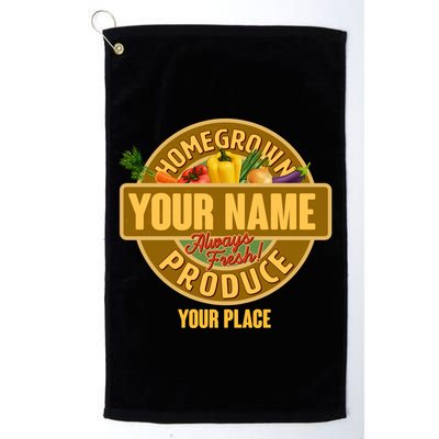 Personalize Home Homegrown Produce Custom Farmer Golf Towel