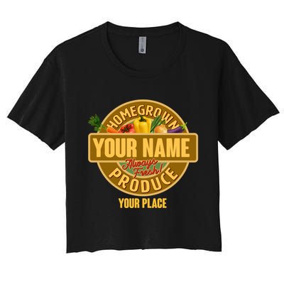 Personalize Home Homegrown Produce Custom Farmer Crop Top