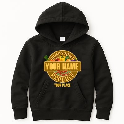 Personalize Home Homegrown Produce Custom Farmer Kids Hoodie