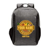 Personalize Home Homegrown Produce Custom Farmer Vector Backpack