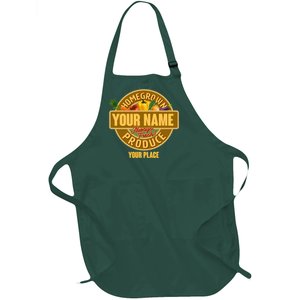 Personalize Home Homegrown Produce Custom Farmer Full-Length Apron With Pockets