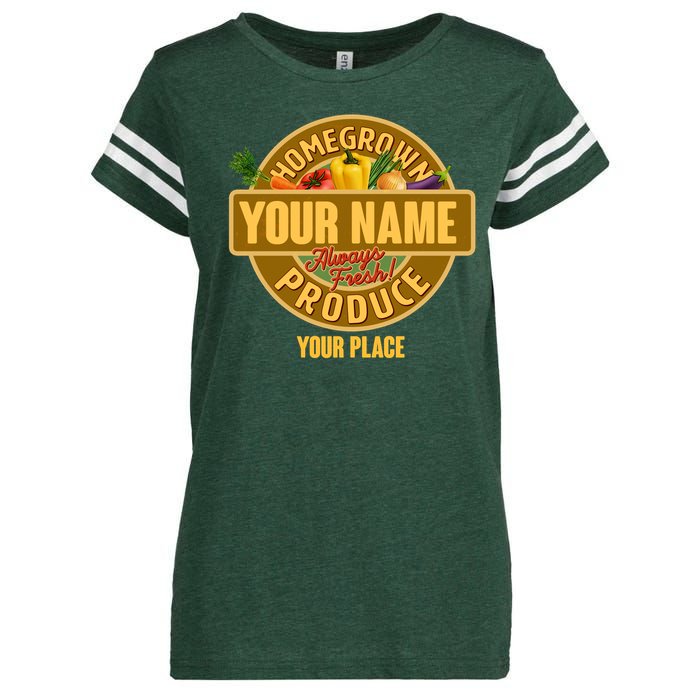 Personalize Home Homegrown Produce Custom Farmer Enza Ladies Jersey Football T-Shirt