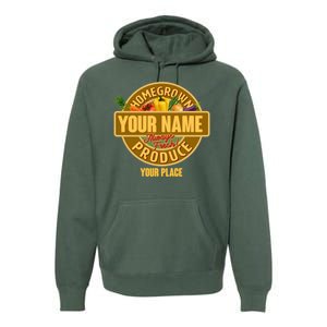 Personalize Home Homegrown Produce Custom Farmer Premium Hoodie